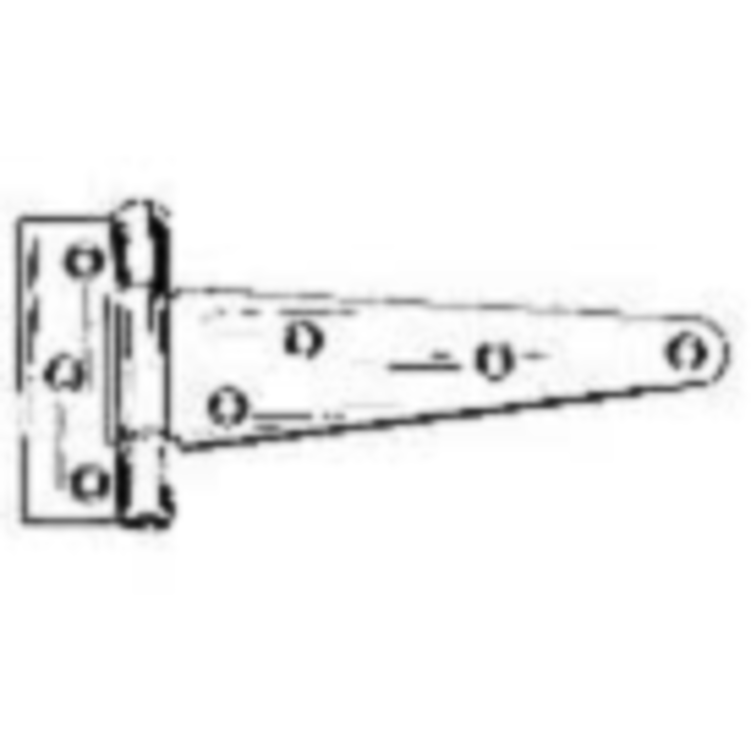 Charniere t 6'' 86 x 203mm.zingue  