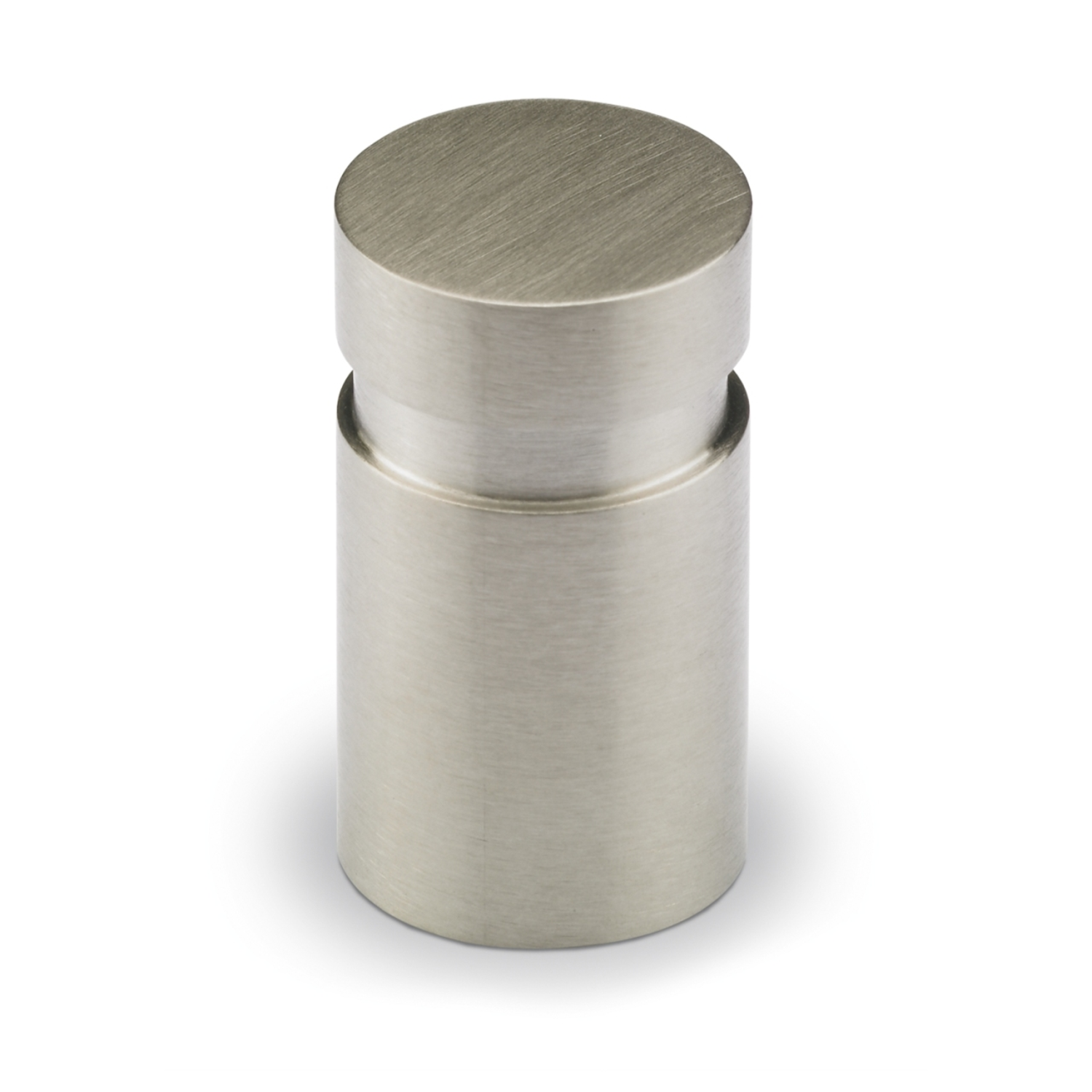 Bouton Monacum, H 25 mm, ø 10 mm, Inox brossé