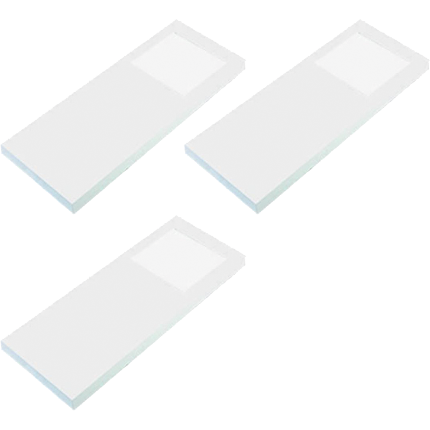Hera set 3 x slim-pad F Led 5w 24V 3000K blanc + transfo Led 15