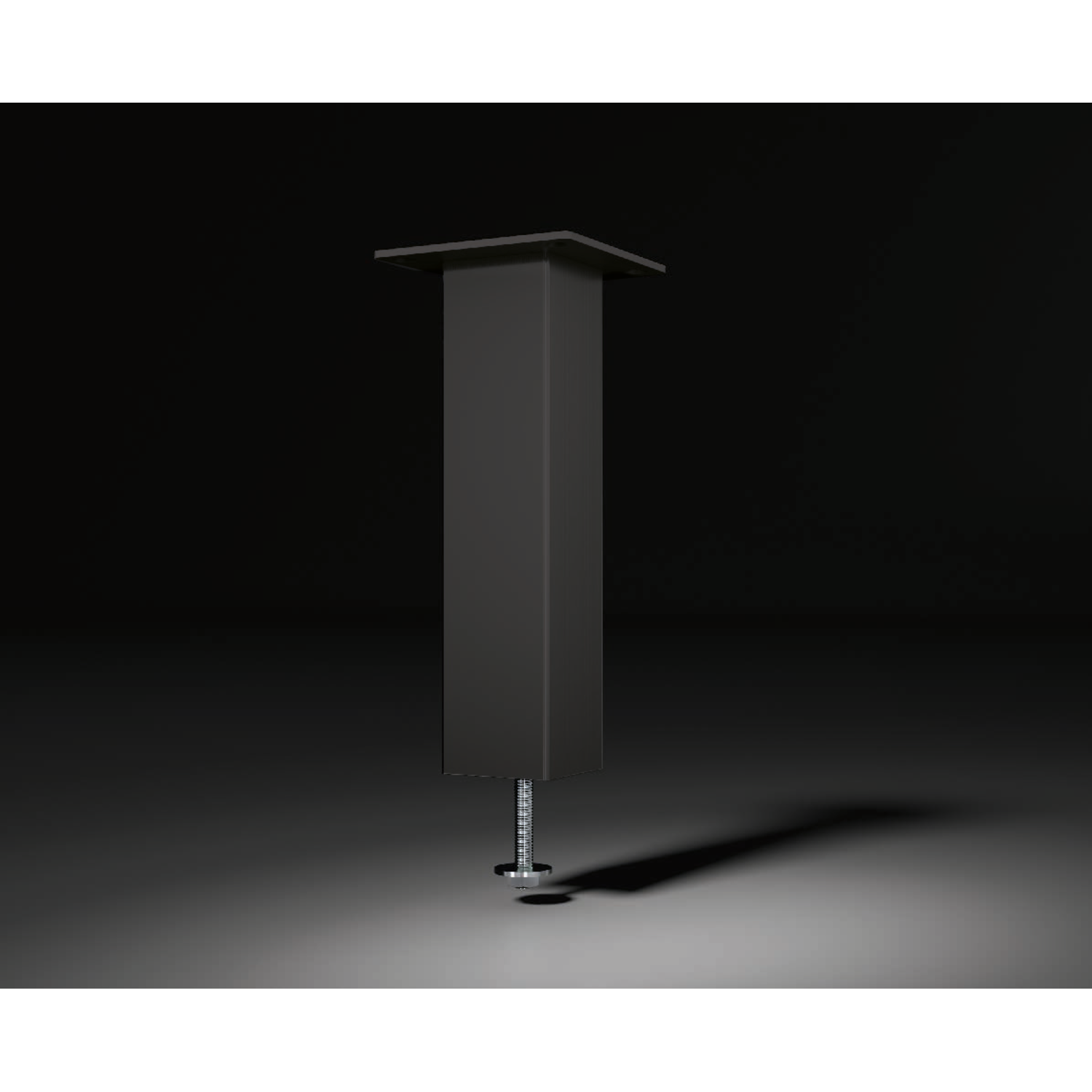 Support de bar capri droit 50x50 noir  