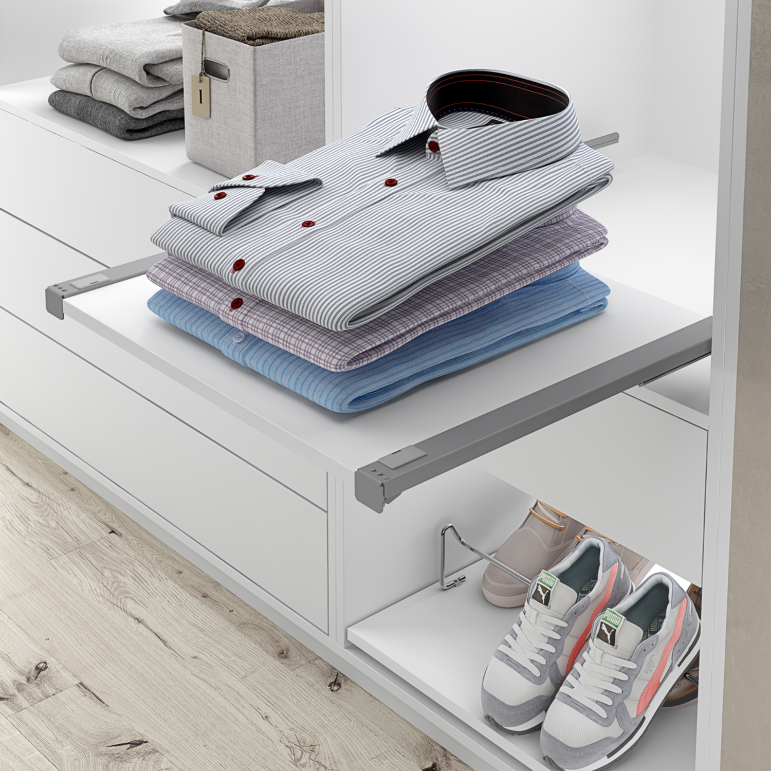 Amari plateau extractible anthracite 