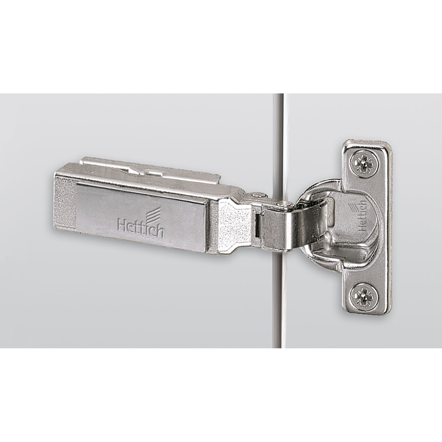 Charnière Intermat pour porte à cadre en bois (Intermat 9924), en semi-applique, Angle d'ouverture  95°, TH-schéma de perçage 38 x 8 mm, à visser (-)