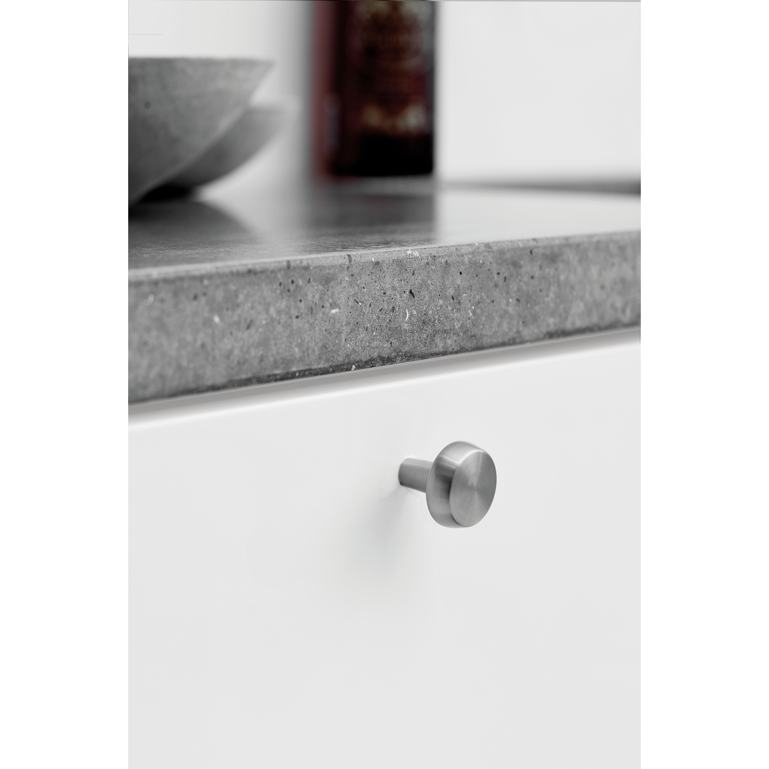 Knop AUTUMN Ø28 H27 zamak rvs-look