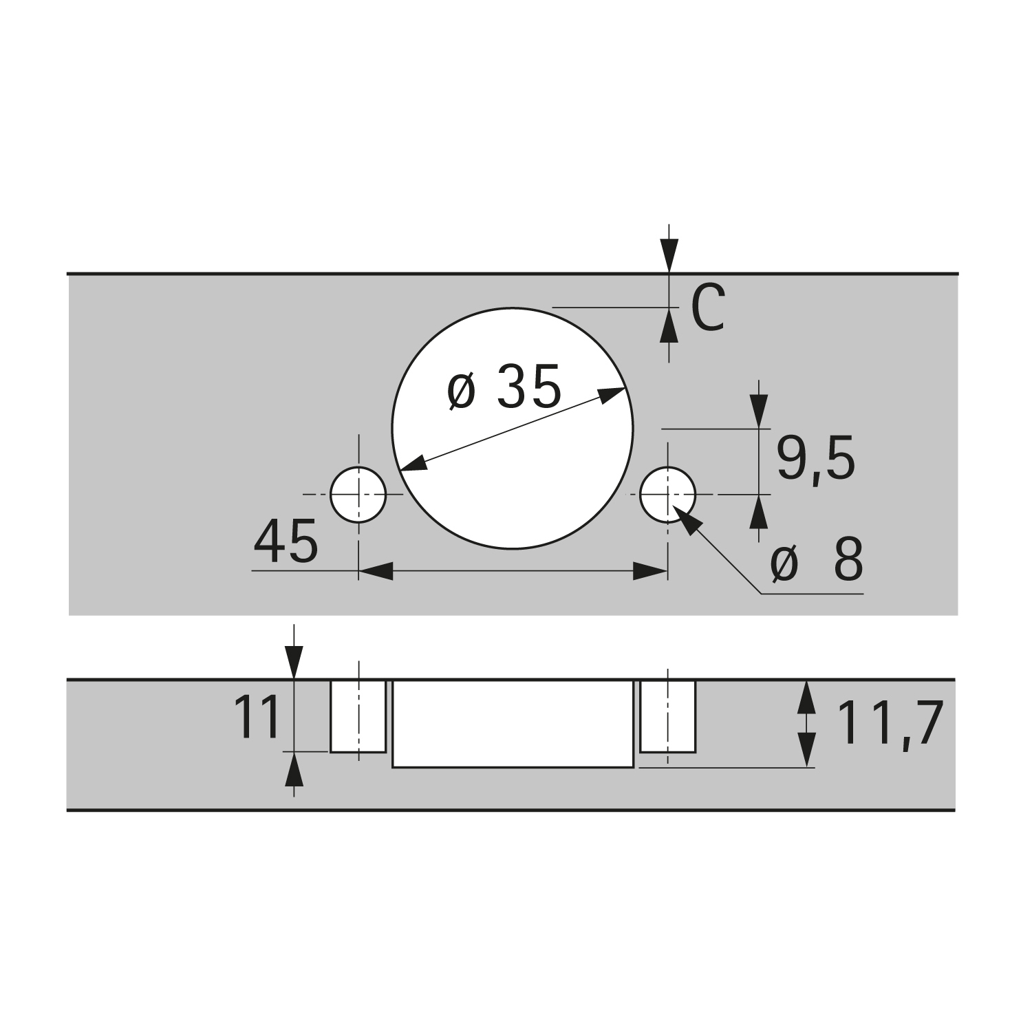 Sensys 165° S-8657i-TB53/45b-B12,5 