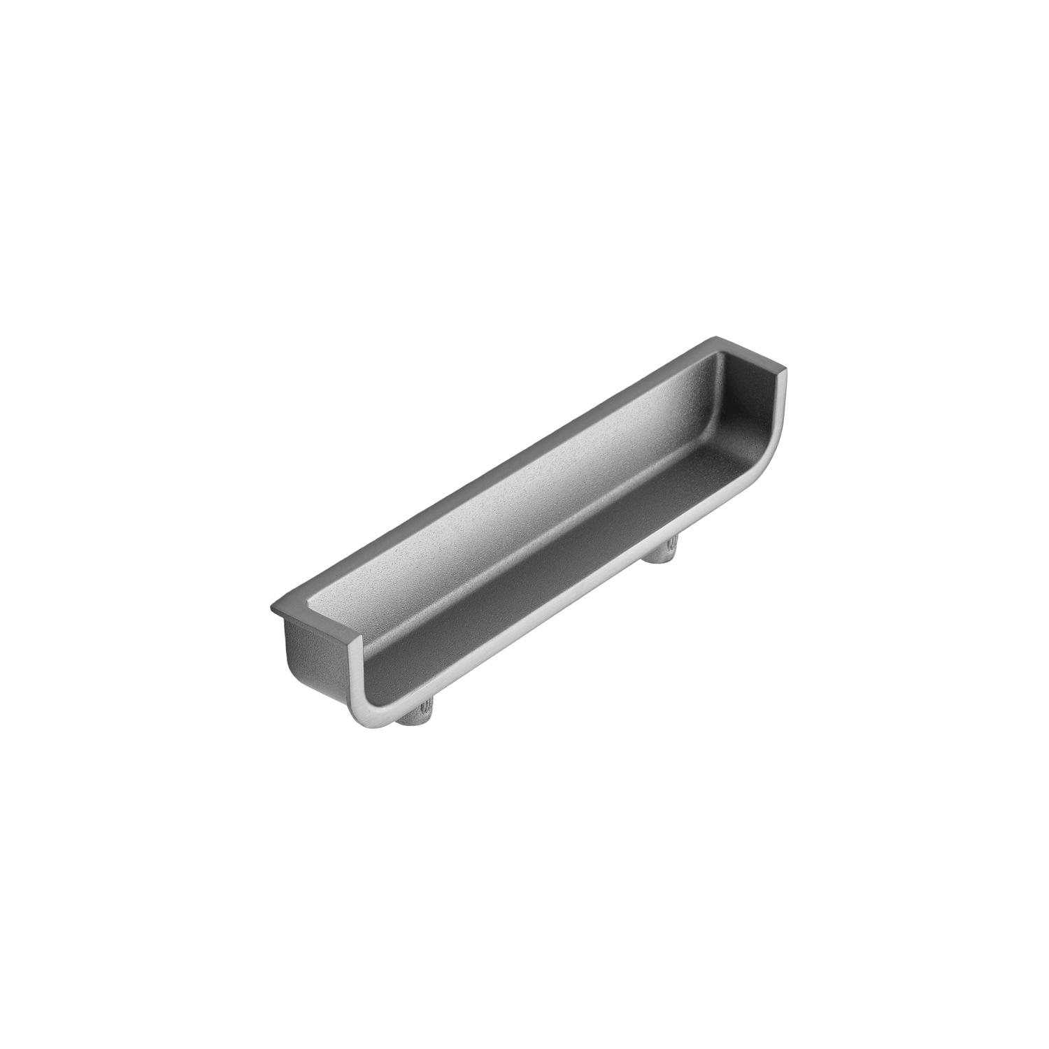 Cuvette BACK EA64 L112 H20 La16 look inox  inbouwgreep BACK BA64 L112 H20 b16mm rvs look