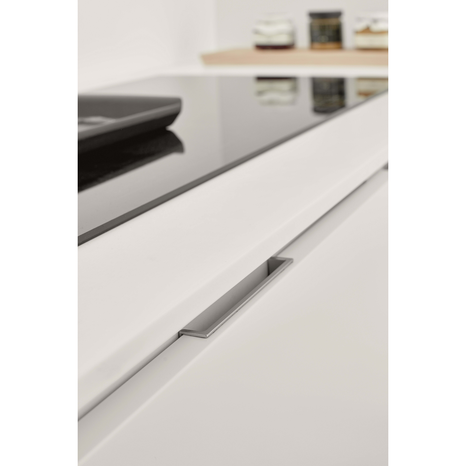 Cuvette BACK EA64 L112 H20 La16 look inox  inbouwgreep BACK BA64 L112 H20 b16mm rvs look