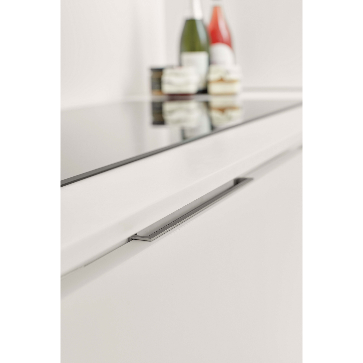 Poignée encastrable zmc asp inox df 128mm L 200mm 
