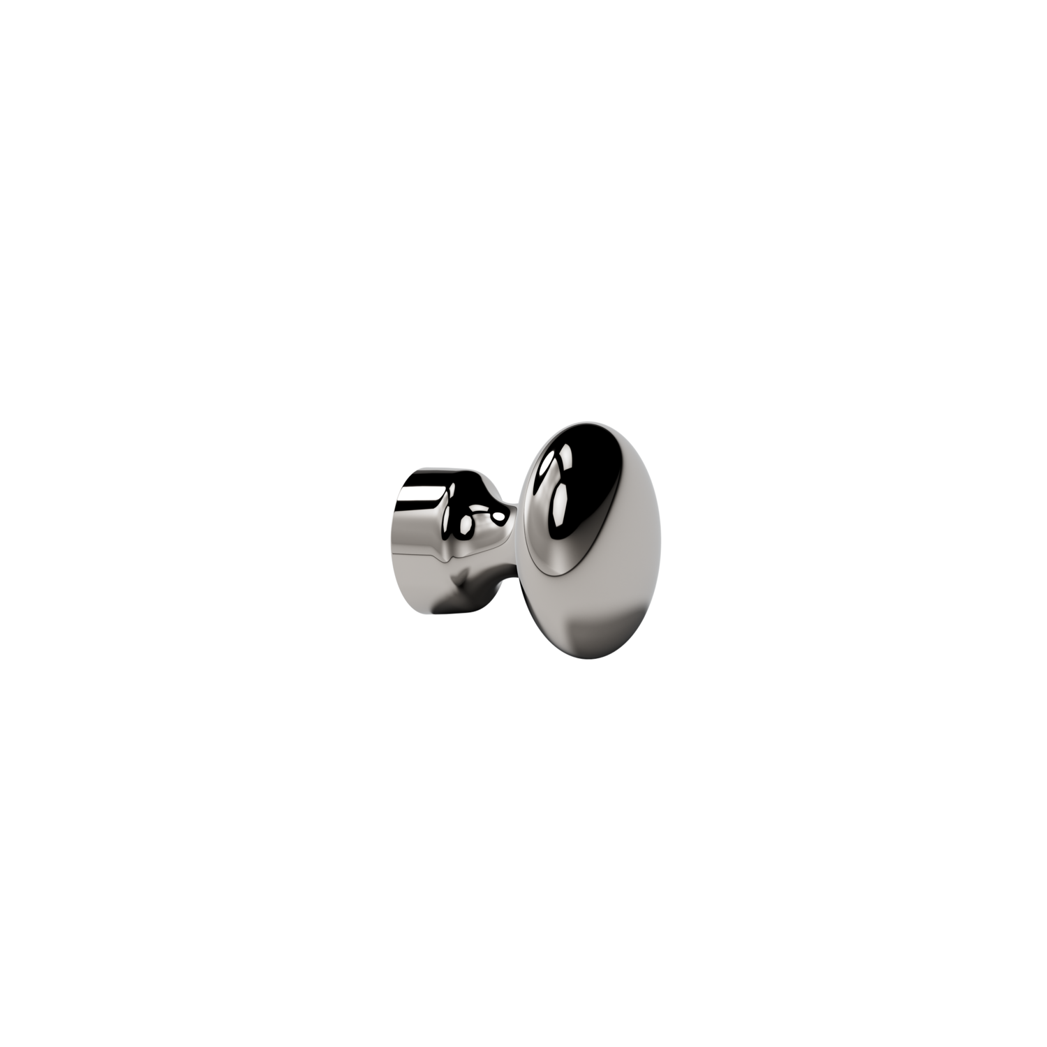 Knop BARON ø32 h32 zamak gepolijst nikkel