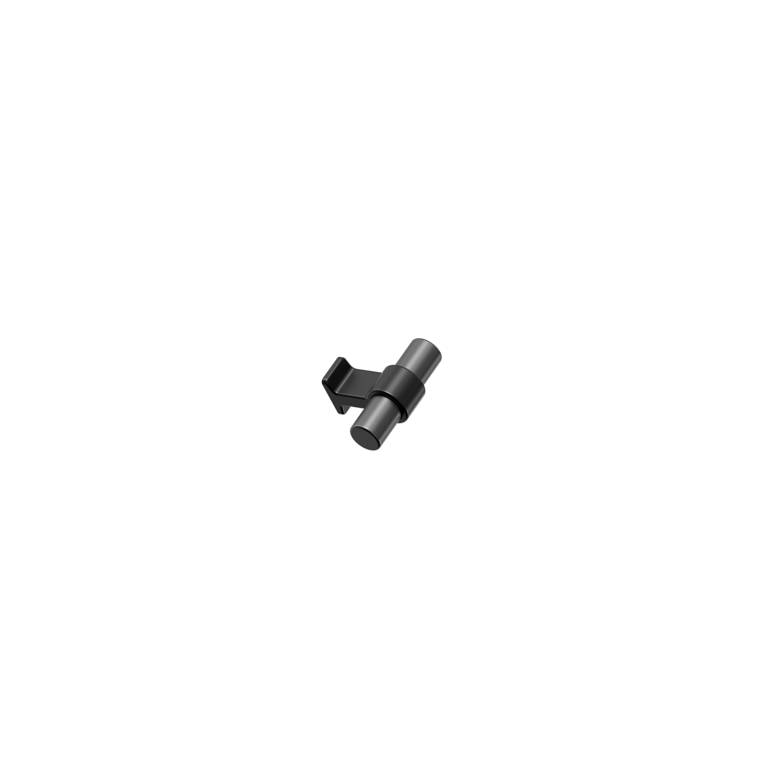 Knop bond 50x38,5 mat zwart/gunmetal