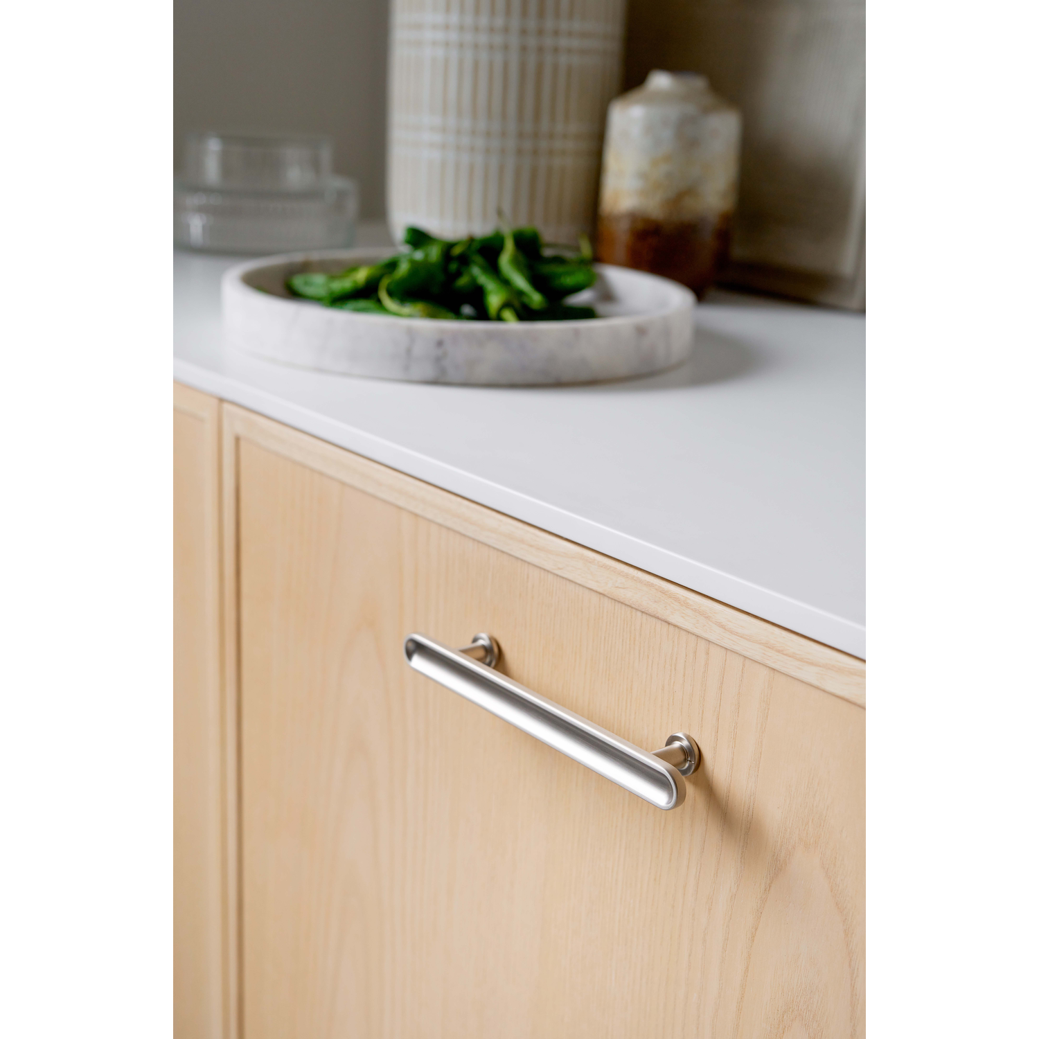 Poignée chateau ea128 l180 zamac look inox 