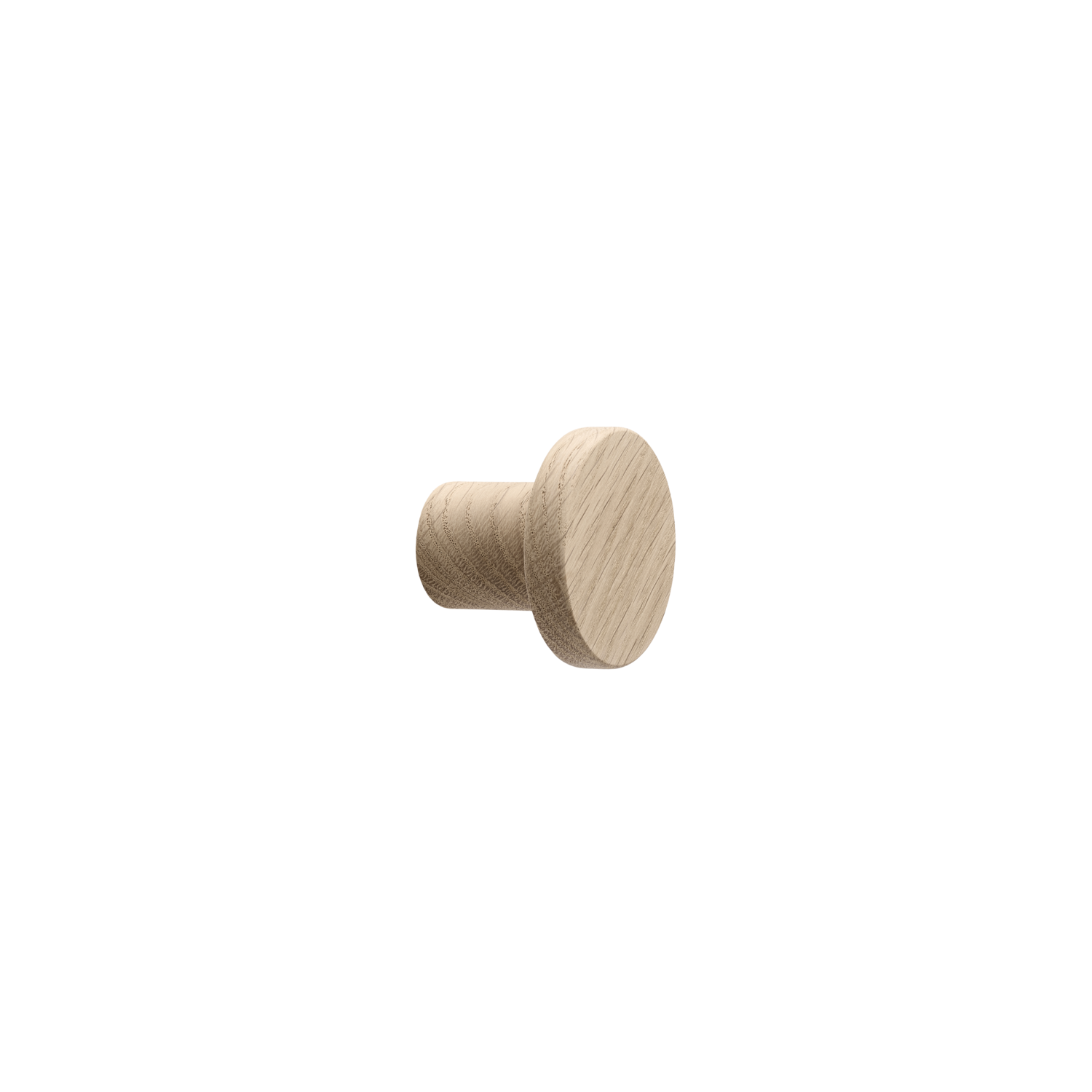 Knop circum ø33 28mm eik ongelakt