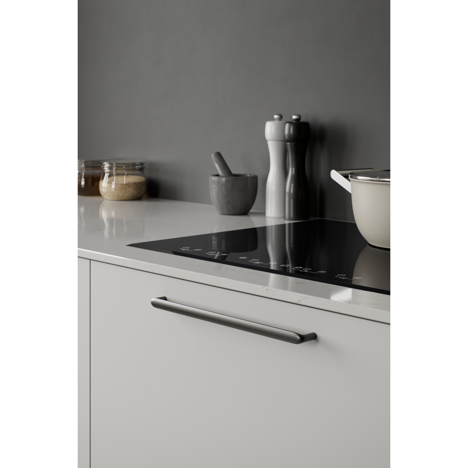 Poignée COBRA ea320 zamac gunmetal brossé 