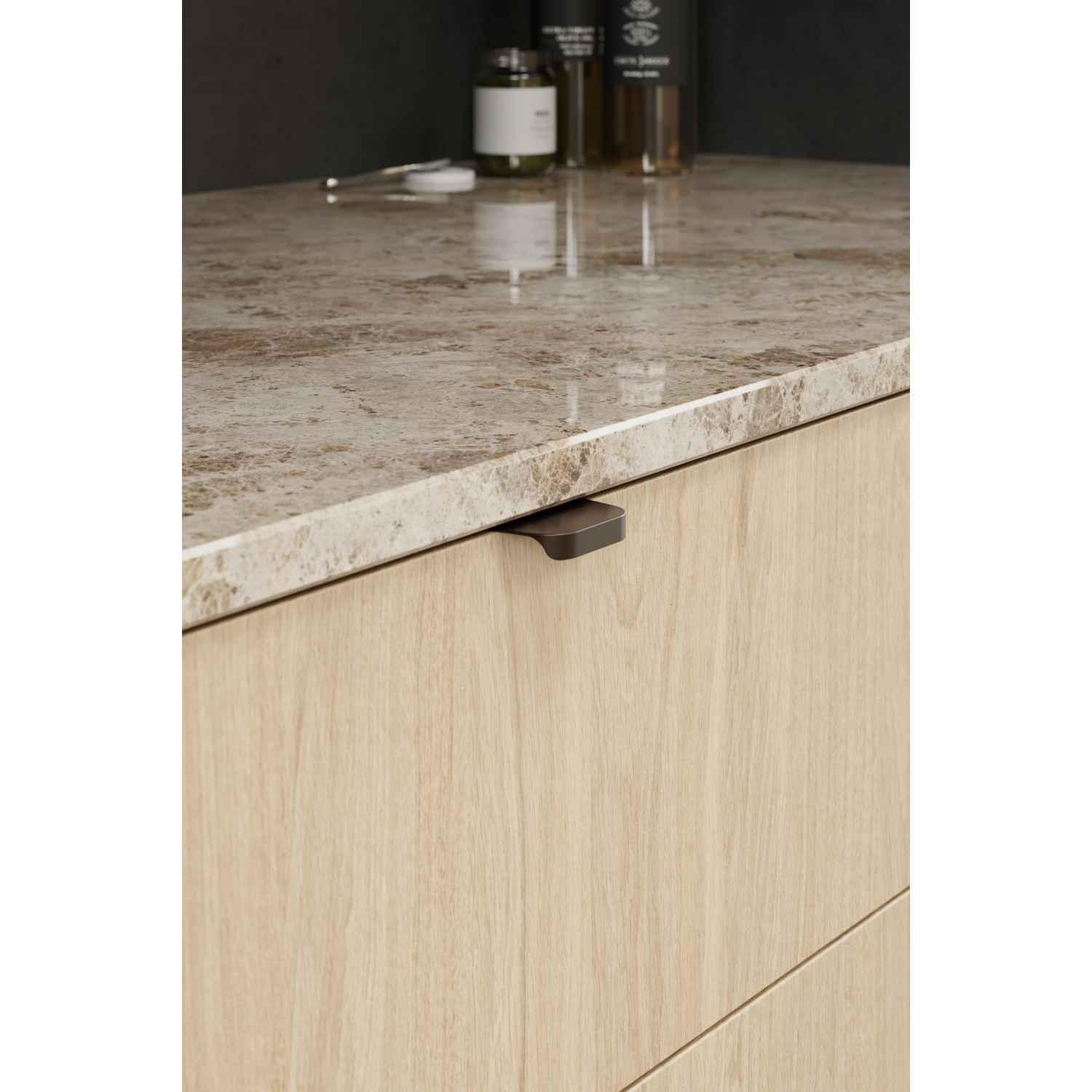 Poignée comet ea32 l50 alu bronze mat 