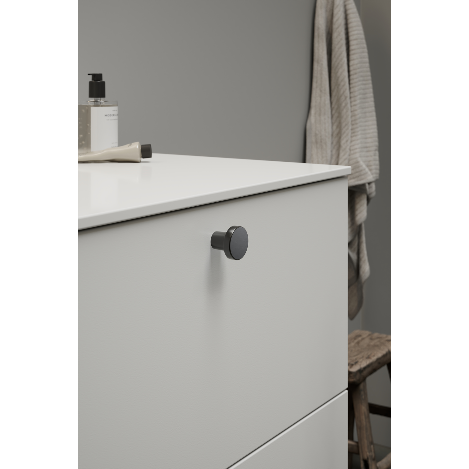 Knop DOT Ø30 H26 zamak gunmetal