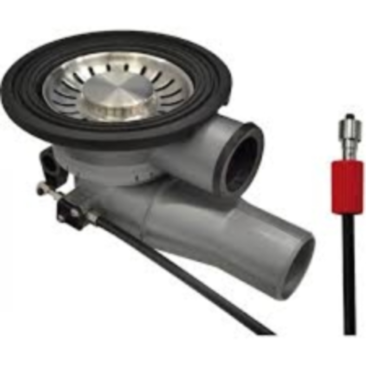 Crépine intégr.3 1/2"av.racctrop plein+cable 600mm pour vidage