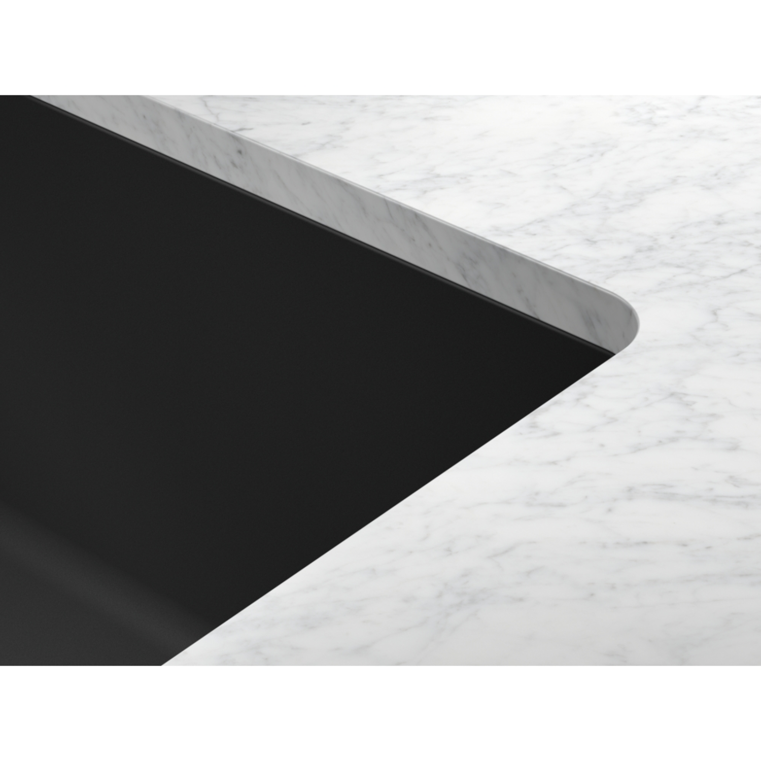 Maris - Evier à sous-encaster / 553 x 433 mm / 1 bassin / Noir mat