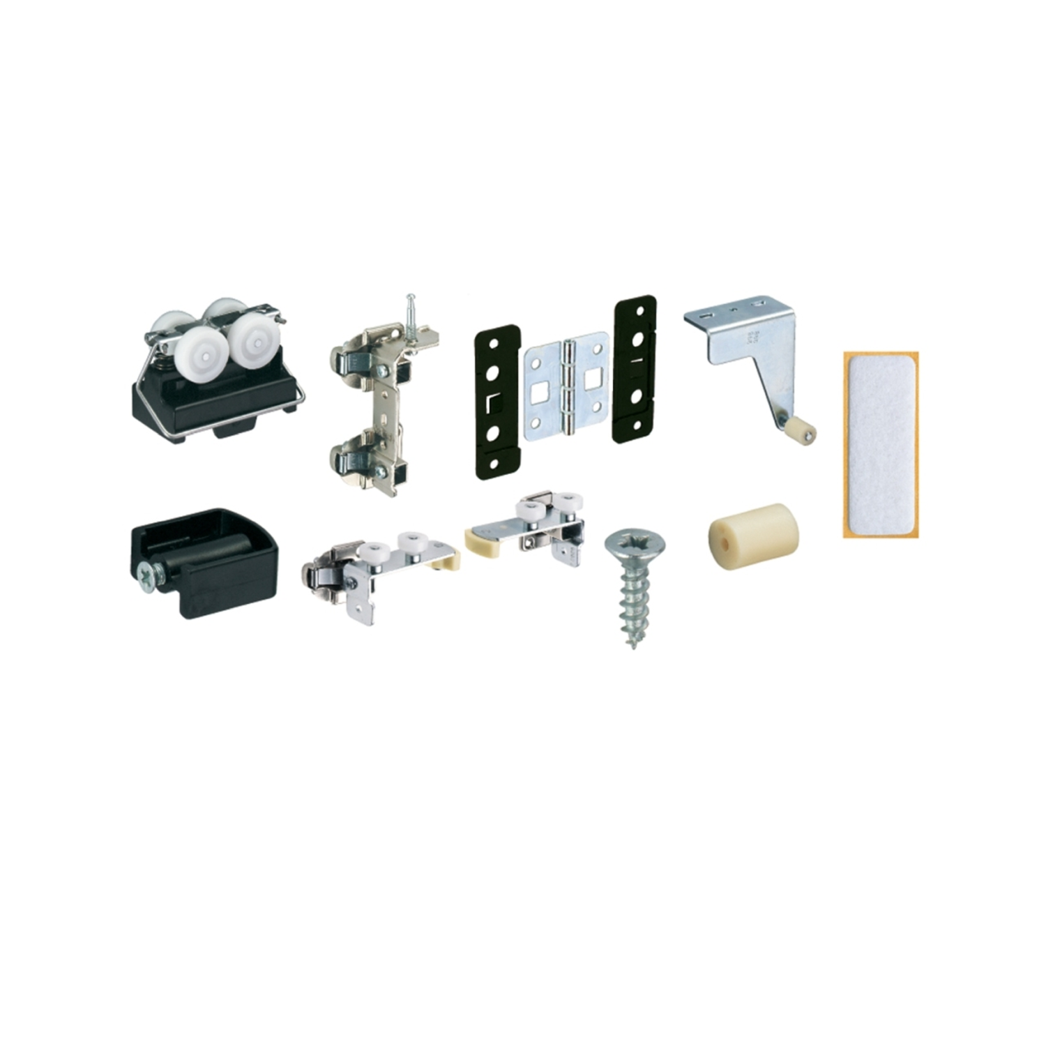 Kit 1 Wing 77, 1 porte coulissante pliante avec 2 vantaux