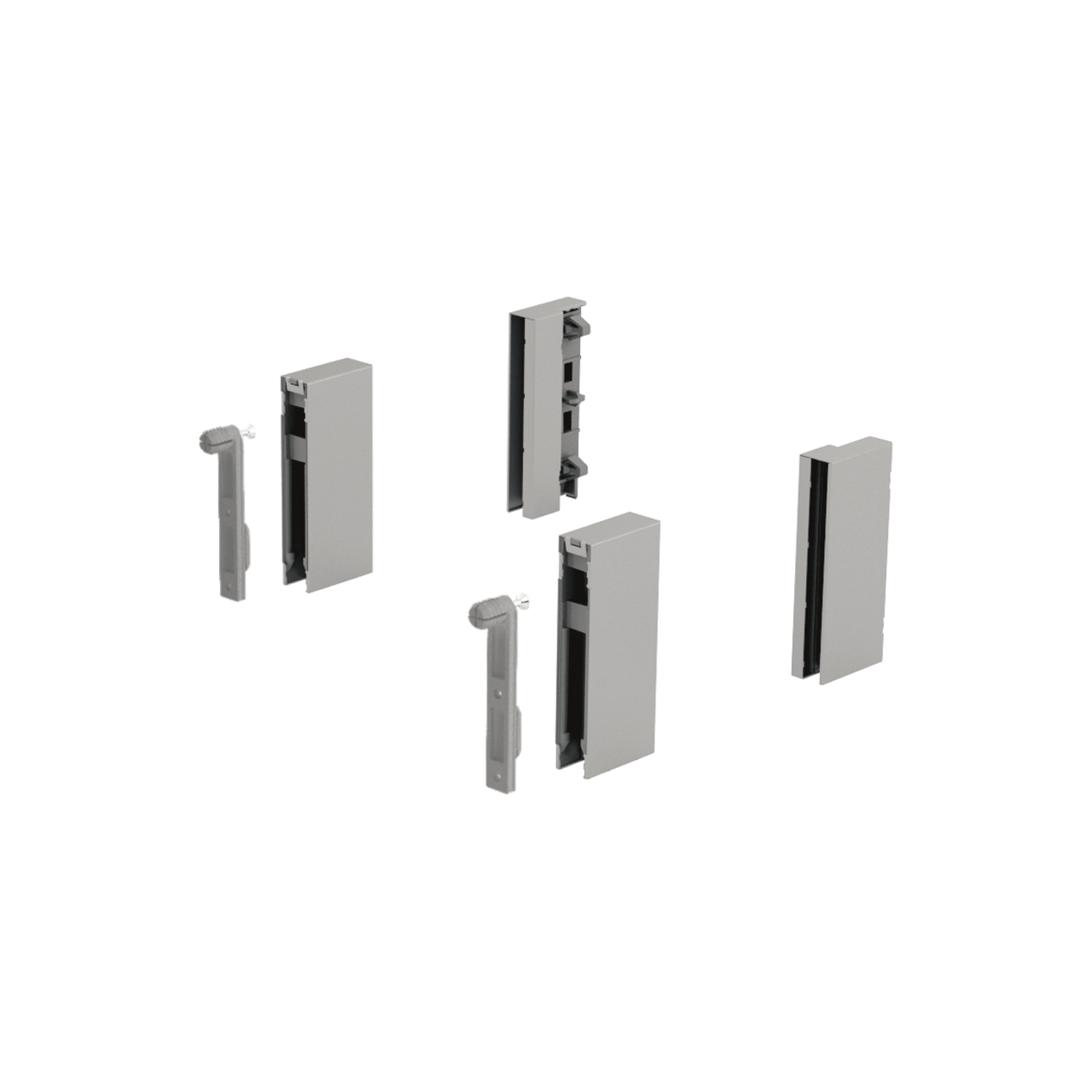 Adaptateur DesignSide ArciTech, 92 mm / 92, argent
