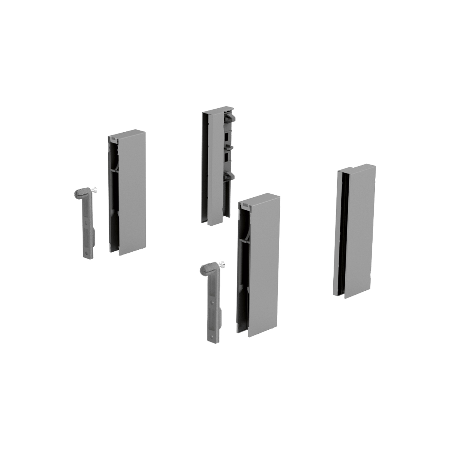 DesignSide adapter ArciTech, 124 mm / 124, zilver, links en rechts