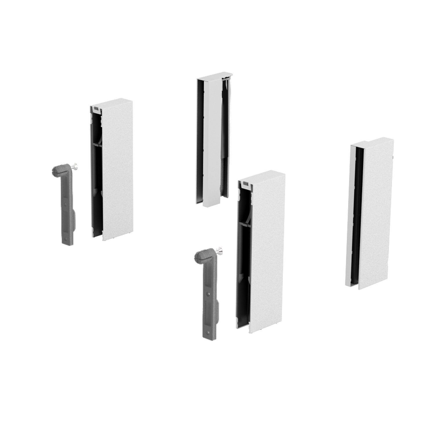 Adaptateur DesignSide ArciTech, 124 mm / 124, blanc, à gauche et à droite