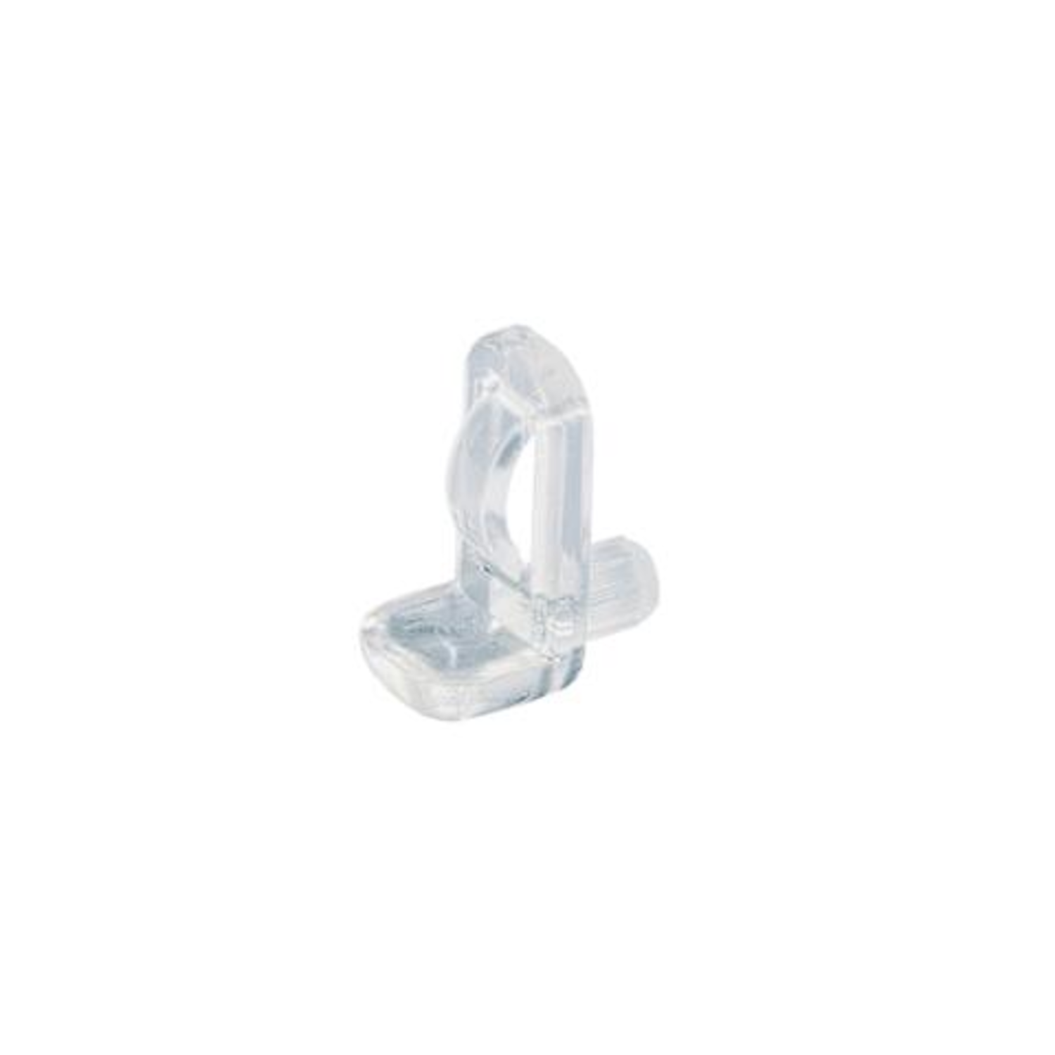 Taquet d'étagère en verreø 5 mm, Plastique transparent