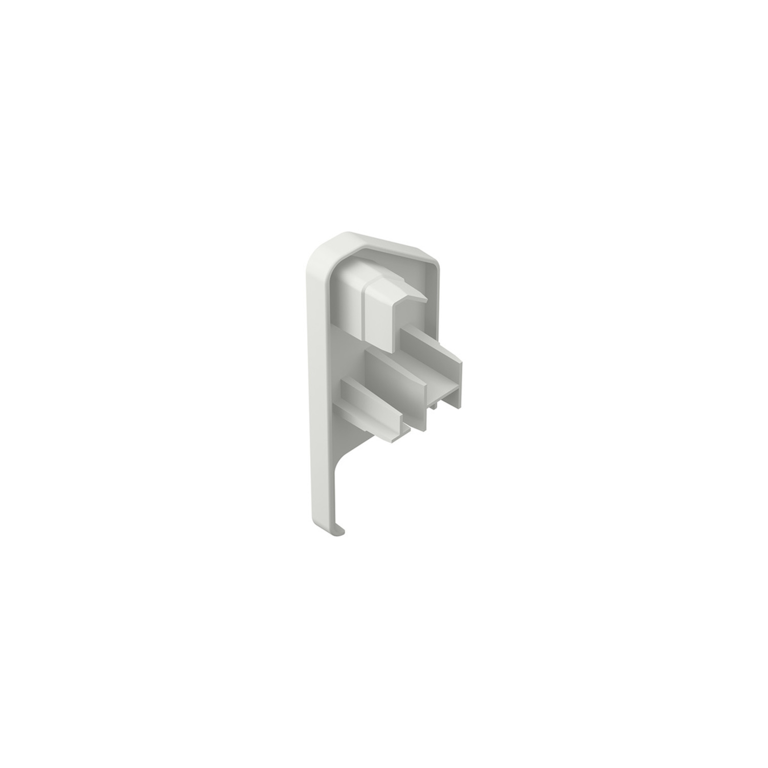 Cache pour couvre-ferrure,  blanc mat, à gauche