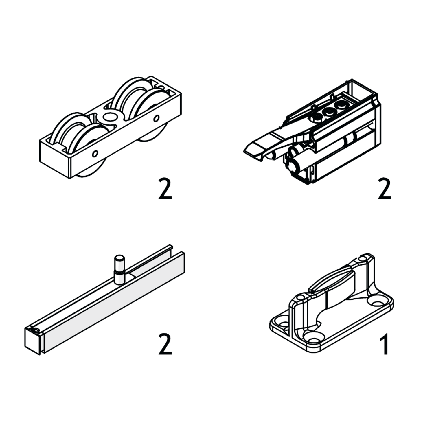 Hawa Junior 100 B garniture de base 2 Softstop
