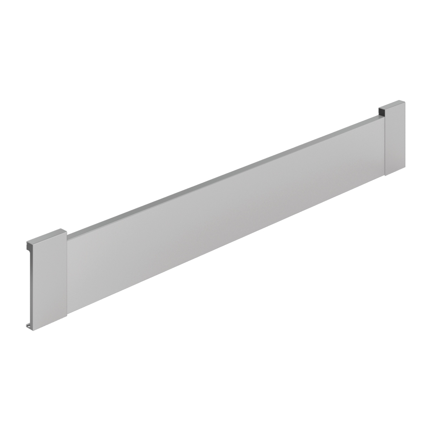 Front voor inliggende schuiflade ArciTech, 94 x 800 mm, zilver