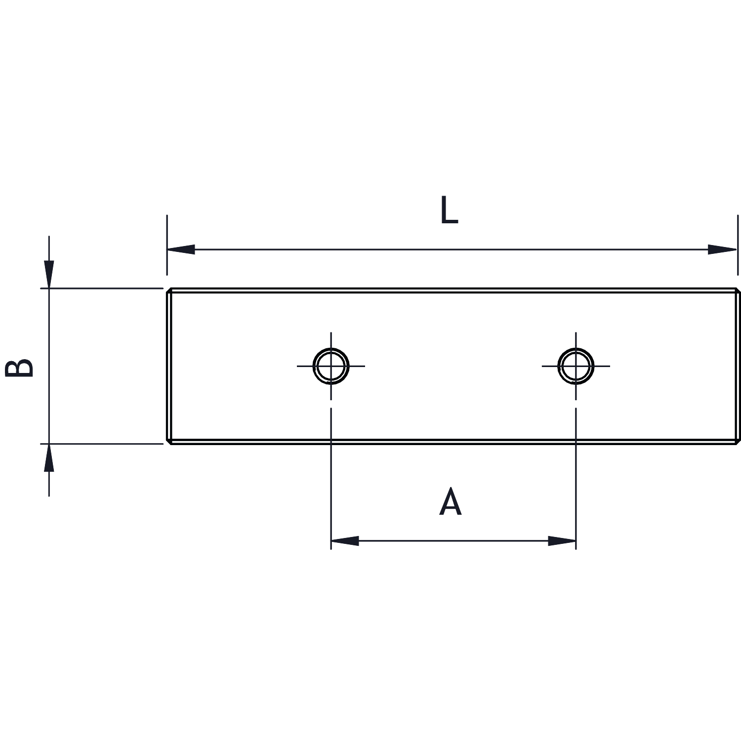 Bouton track ea32 l50 alu look inox 