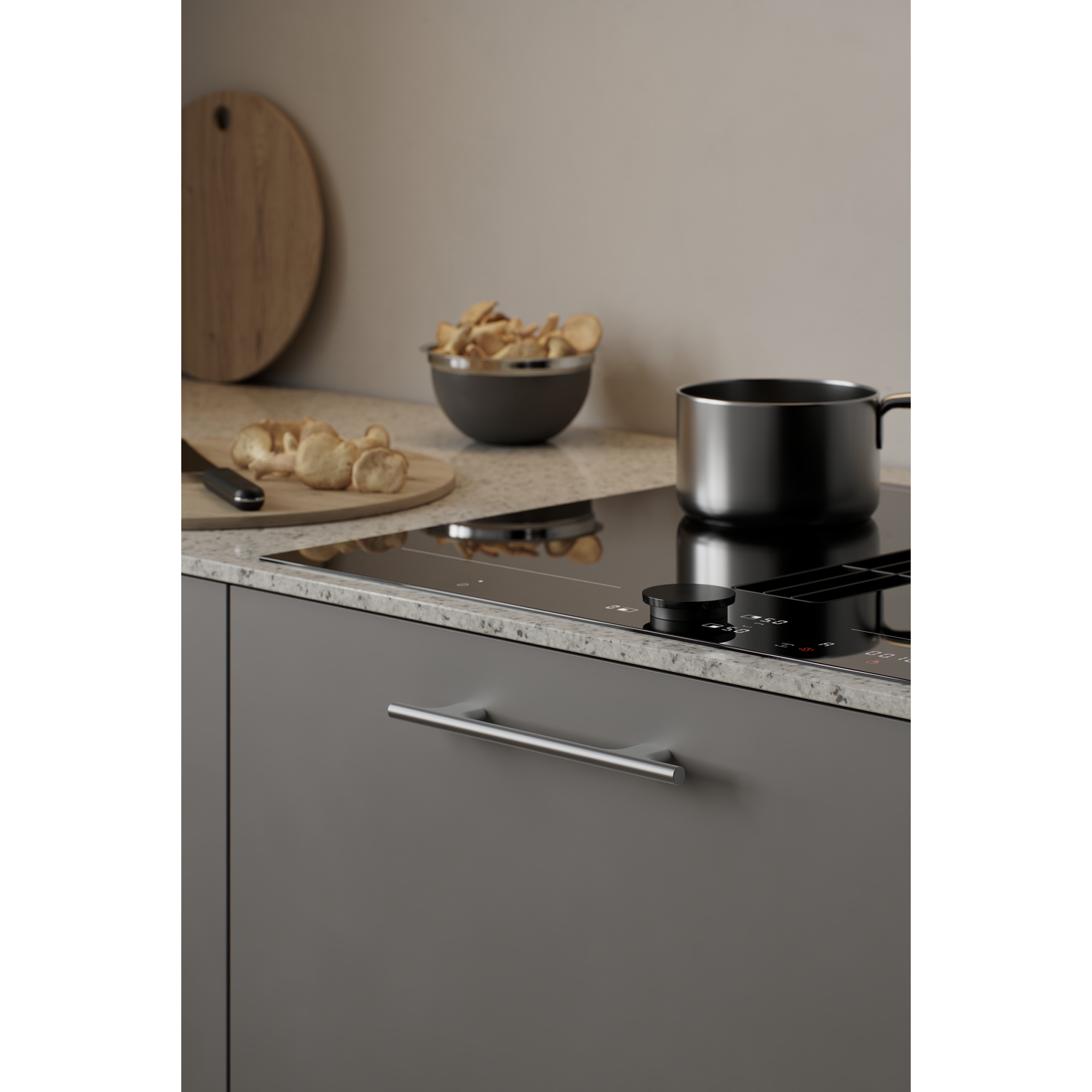 Poignée KOUPE ea128/160 alu noir mat 