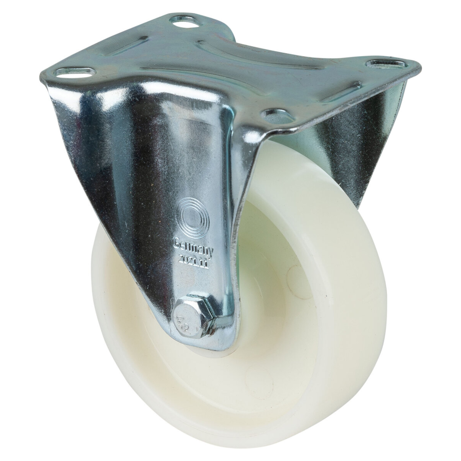 Roulette Fixe. d100 h128mm 125kg plast.b 