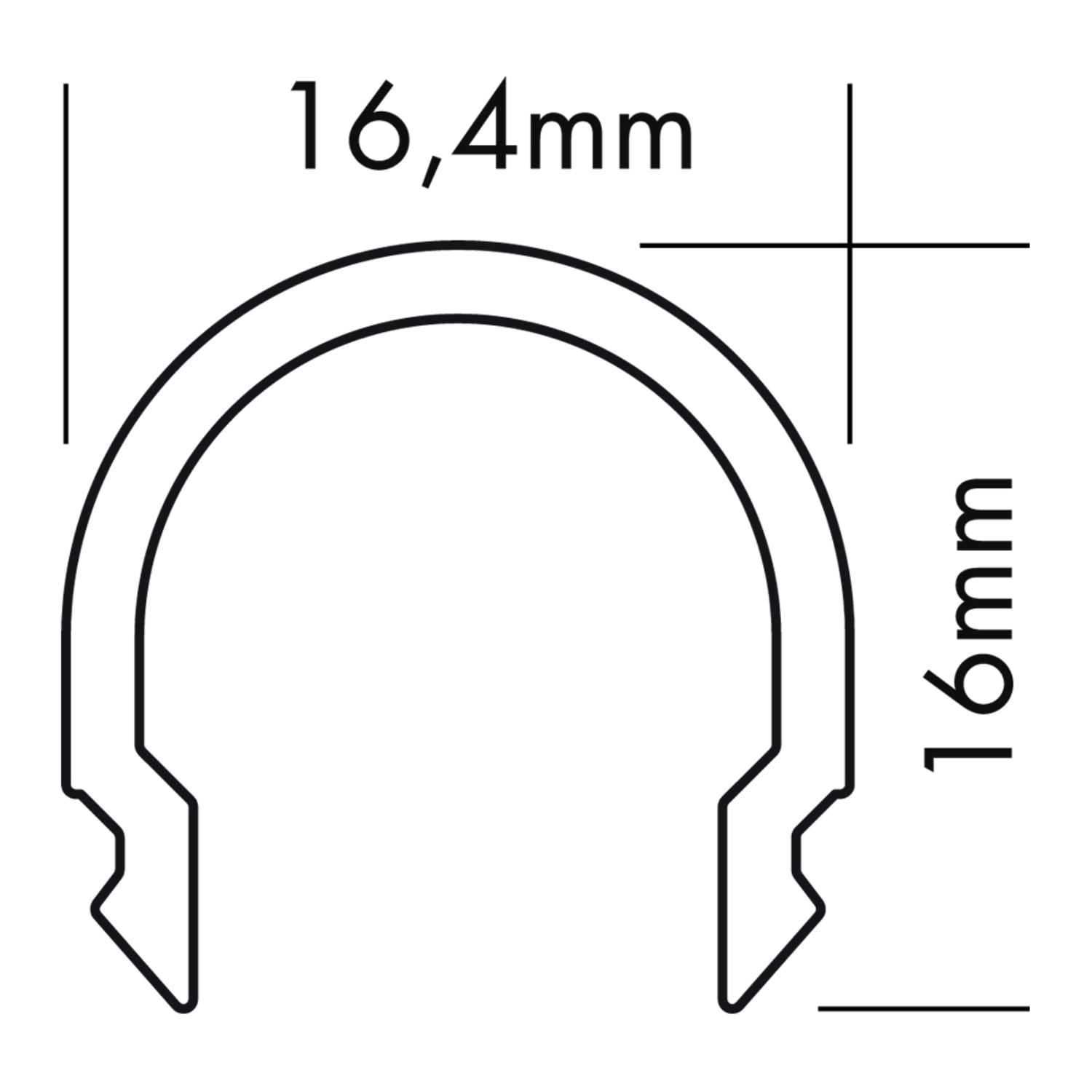 S line cover rond mat 2000mm