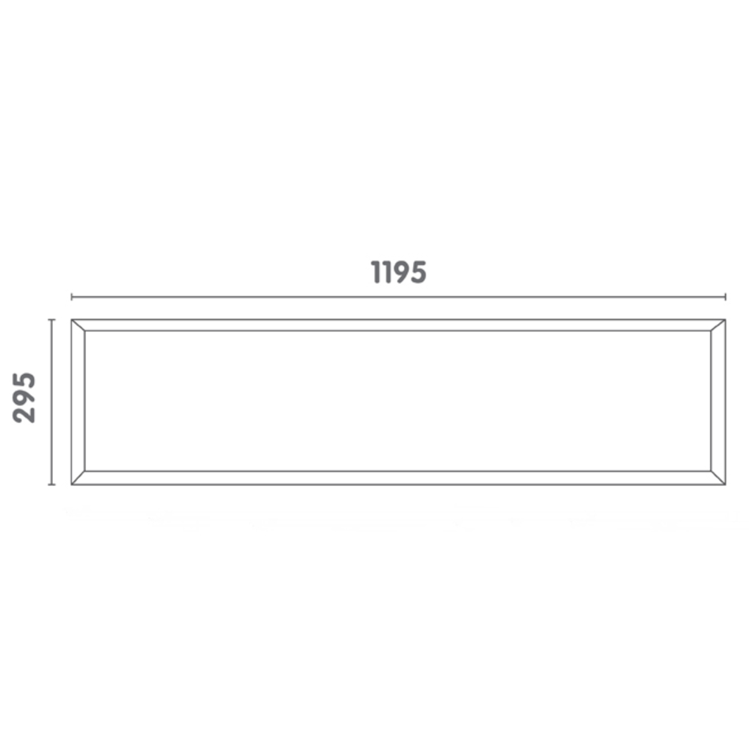 Infinity led Panel 230V rectangulaire 3000K