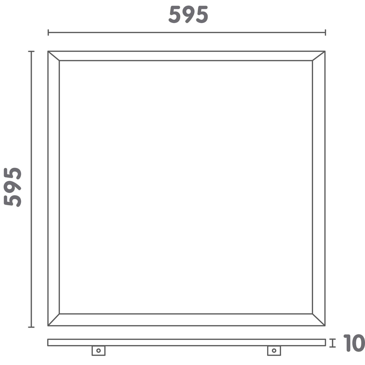 Infinity led Panel 230V carré 3000K