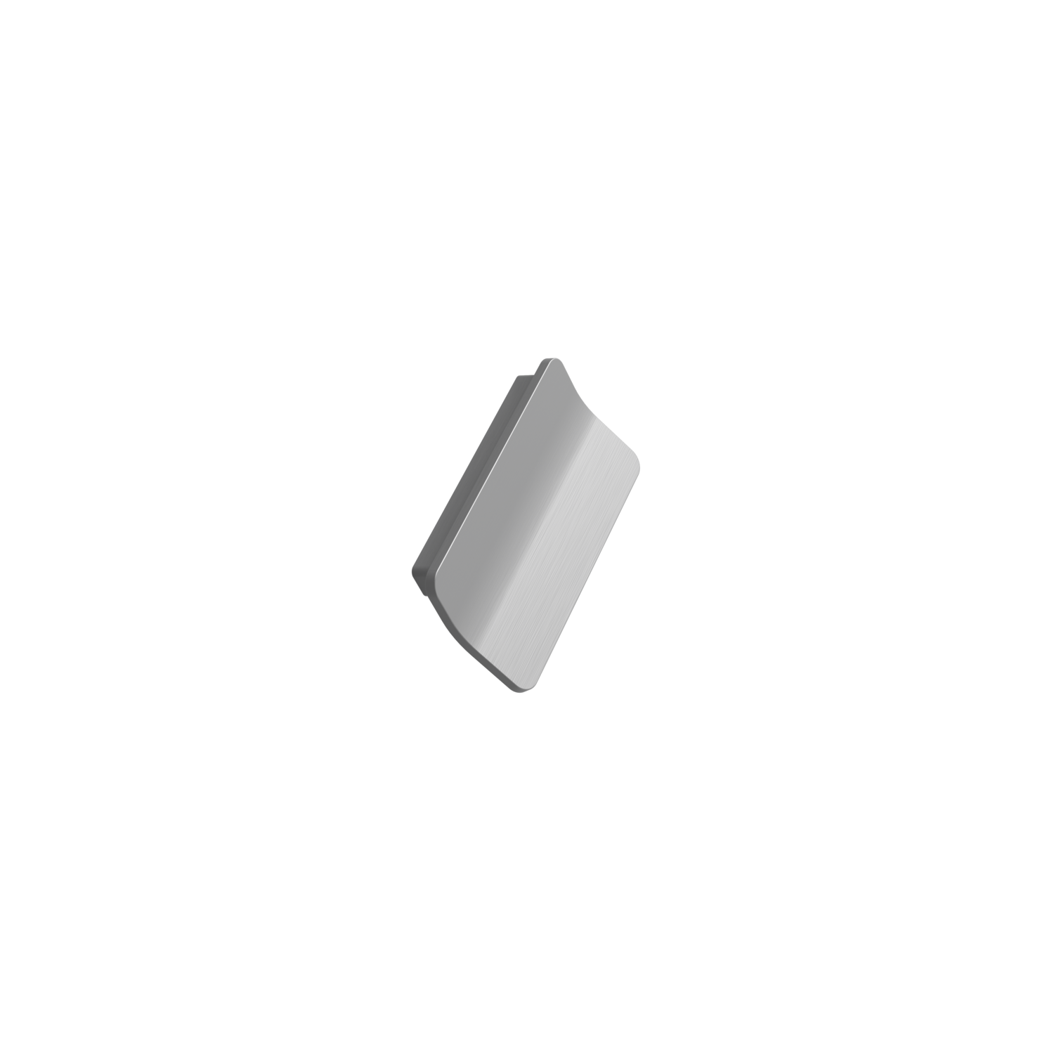 Poignée LEAF EA64 L85 zamac look inox 