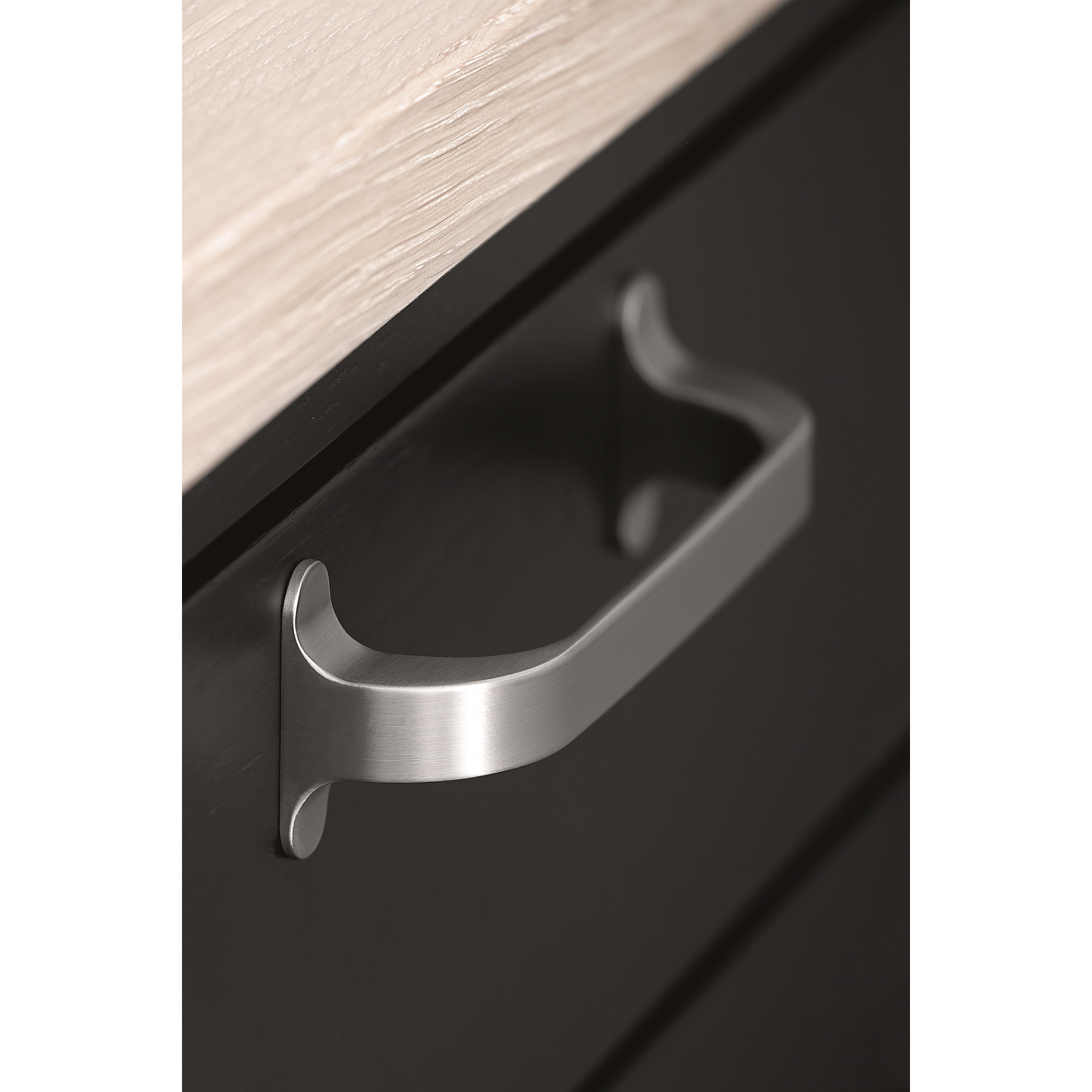 Greep locker ba128 l140 zamak RVS-look