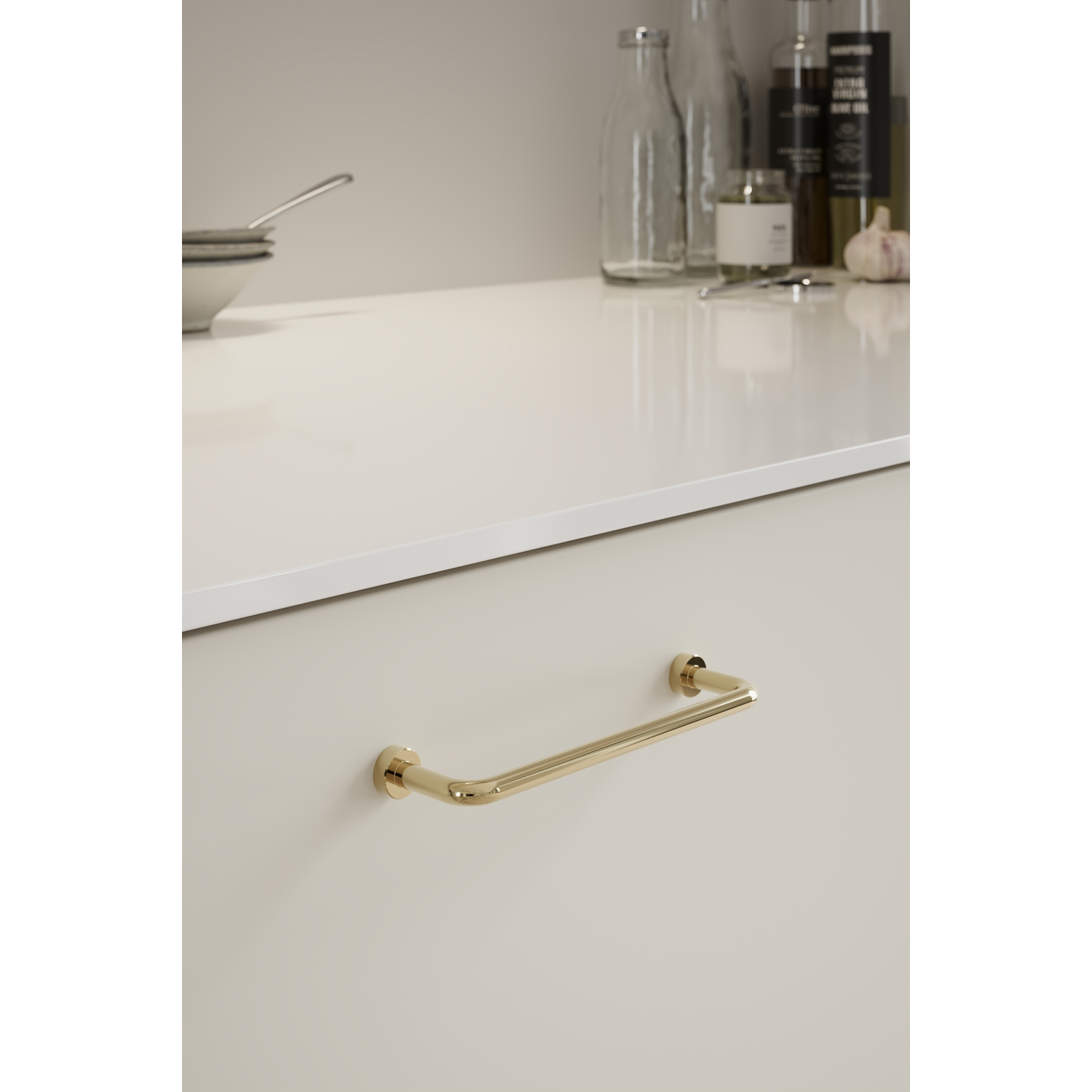 Poignée LOUNGE EA128 L142 Laiton non traité 