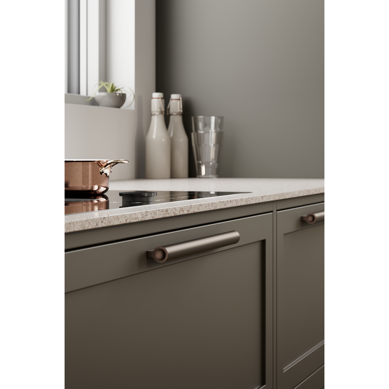 Poignée LUCENTE ea1088 alu bronze mat 