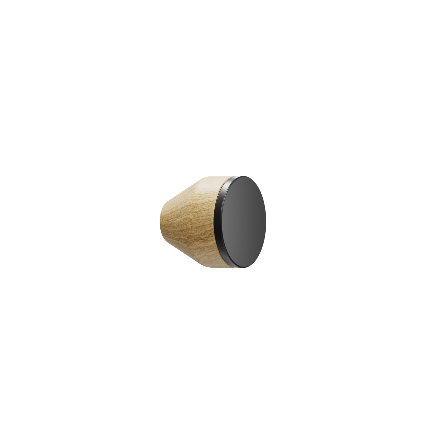 Bouton MELURA ø30 h28 chêne + noir 