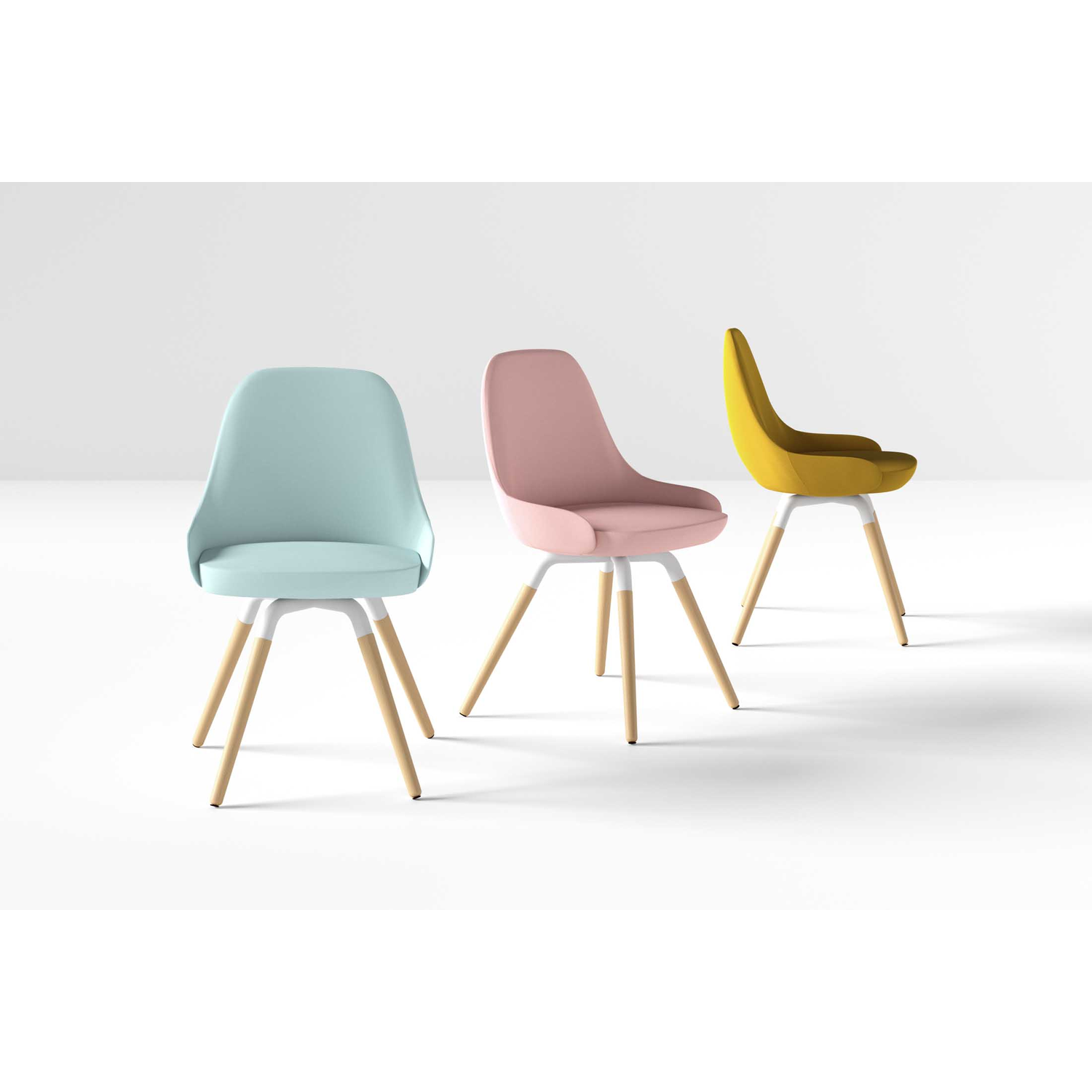 Nuba L fauteuil bois chauffe/noir/mystic gris 