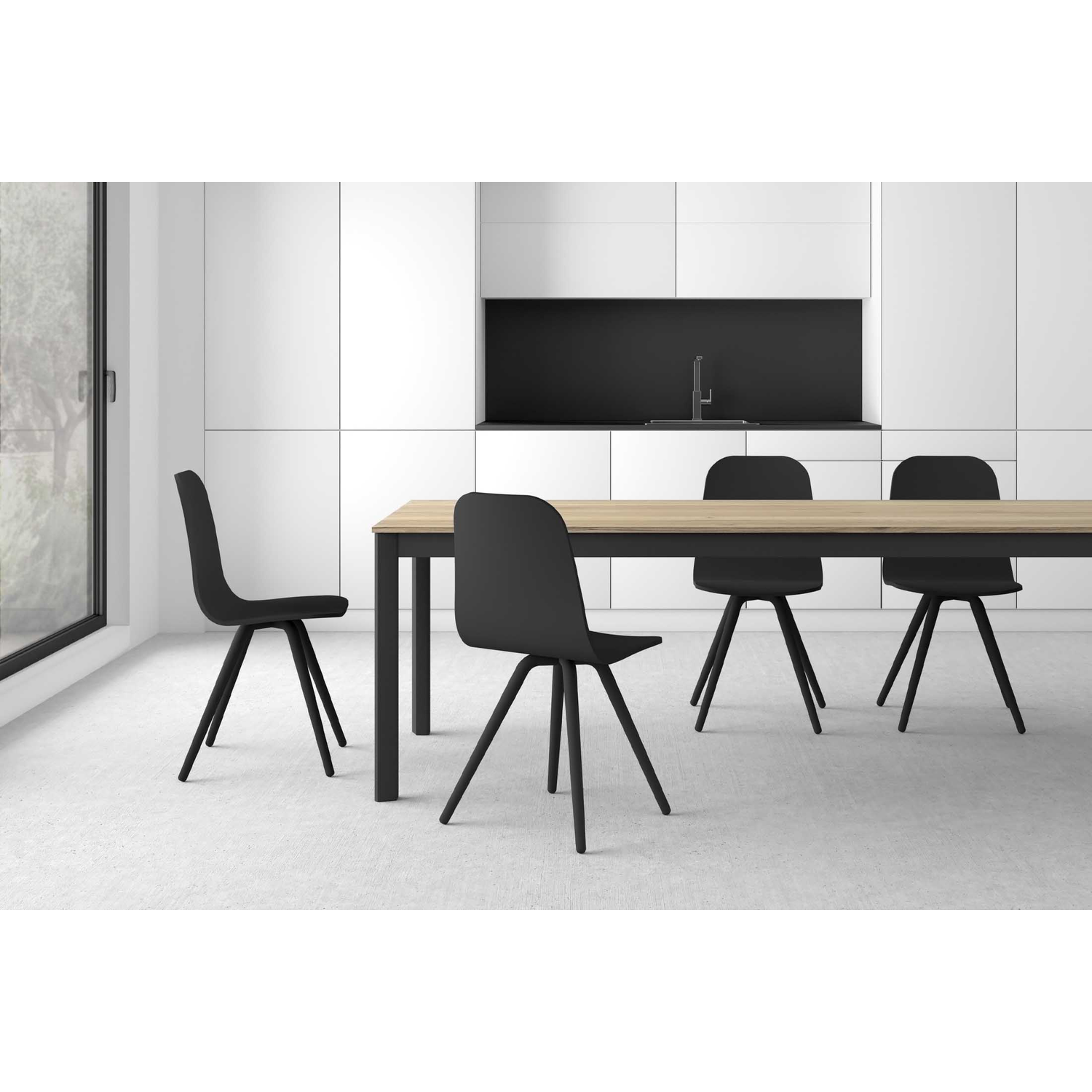 Chaise nuba nature|anthracite|mystic taupe 