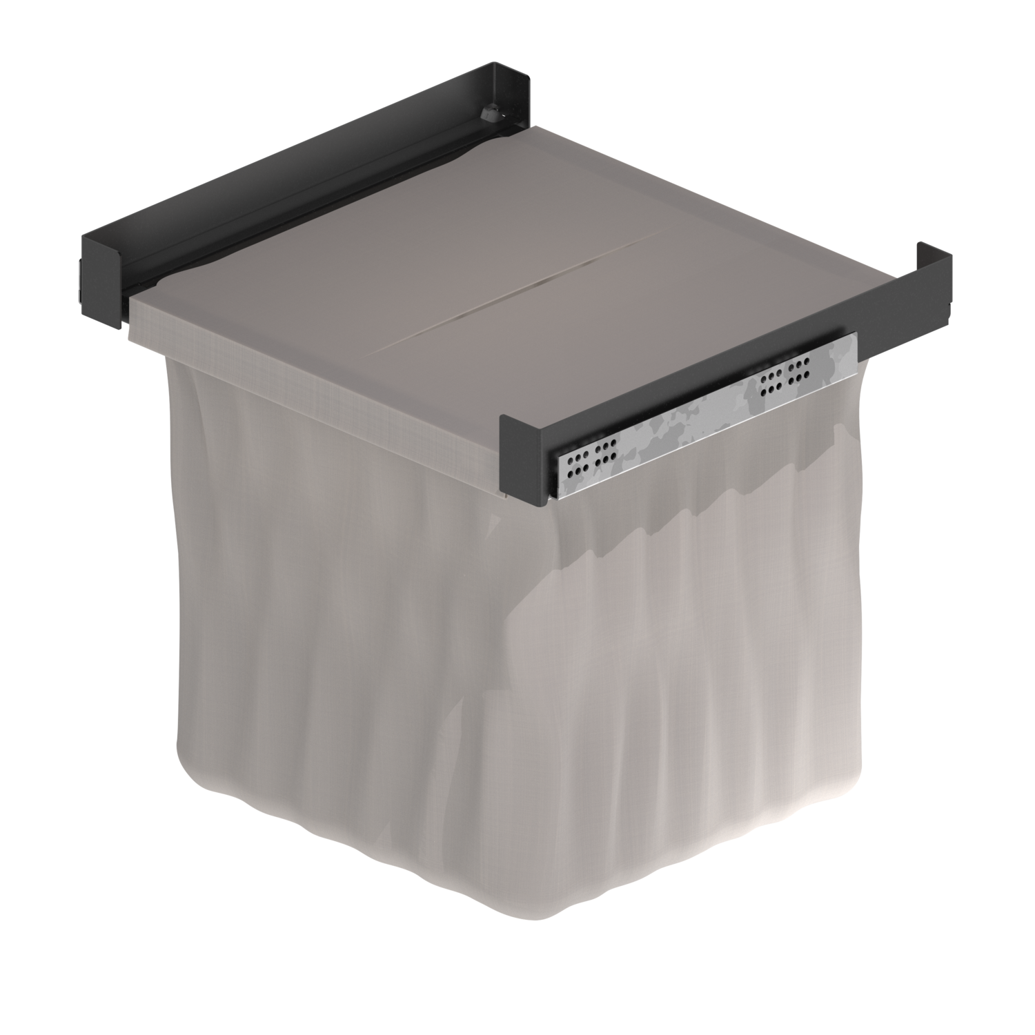 Chic line wasmand antraciet b.500-550  d.322mm