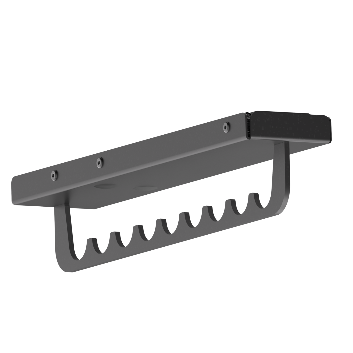 Chic line porte cintres extensible anthracite l.240mm 