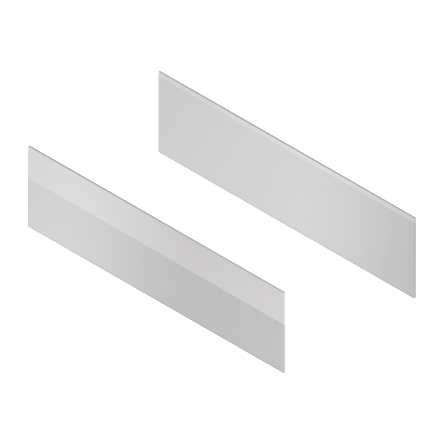 Chic line set face/dos verre l. 470  h.161  p.4mm 