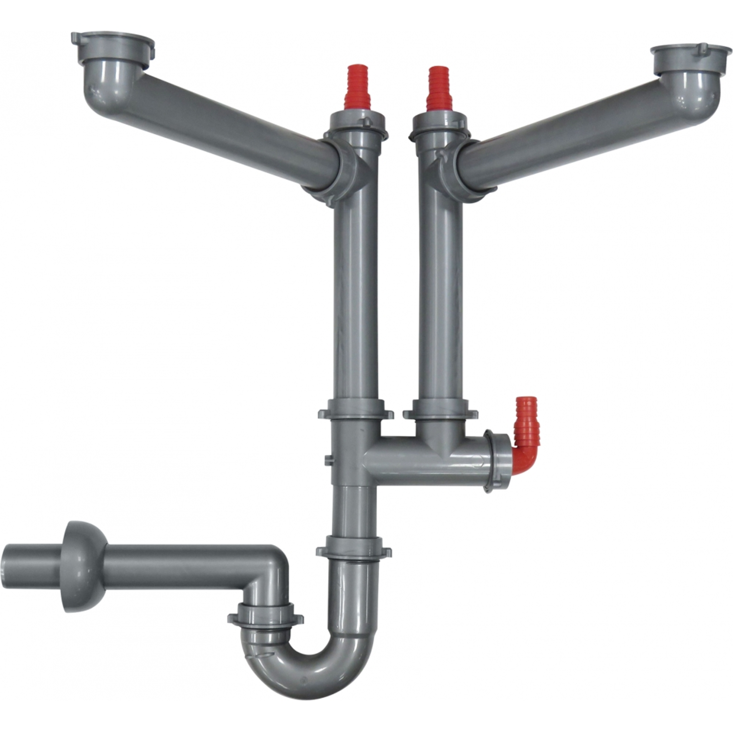 Set d’évacuation gain de place pour 2 bassins