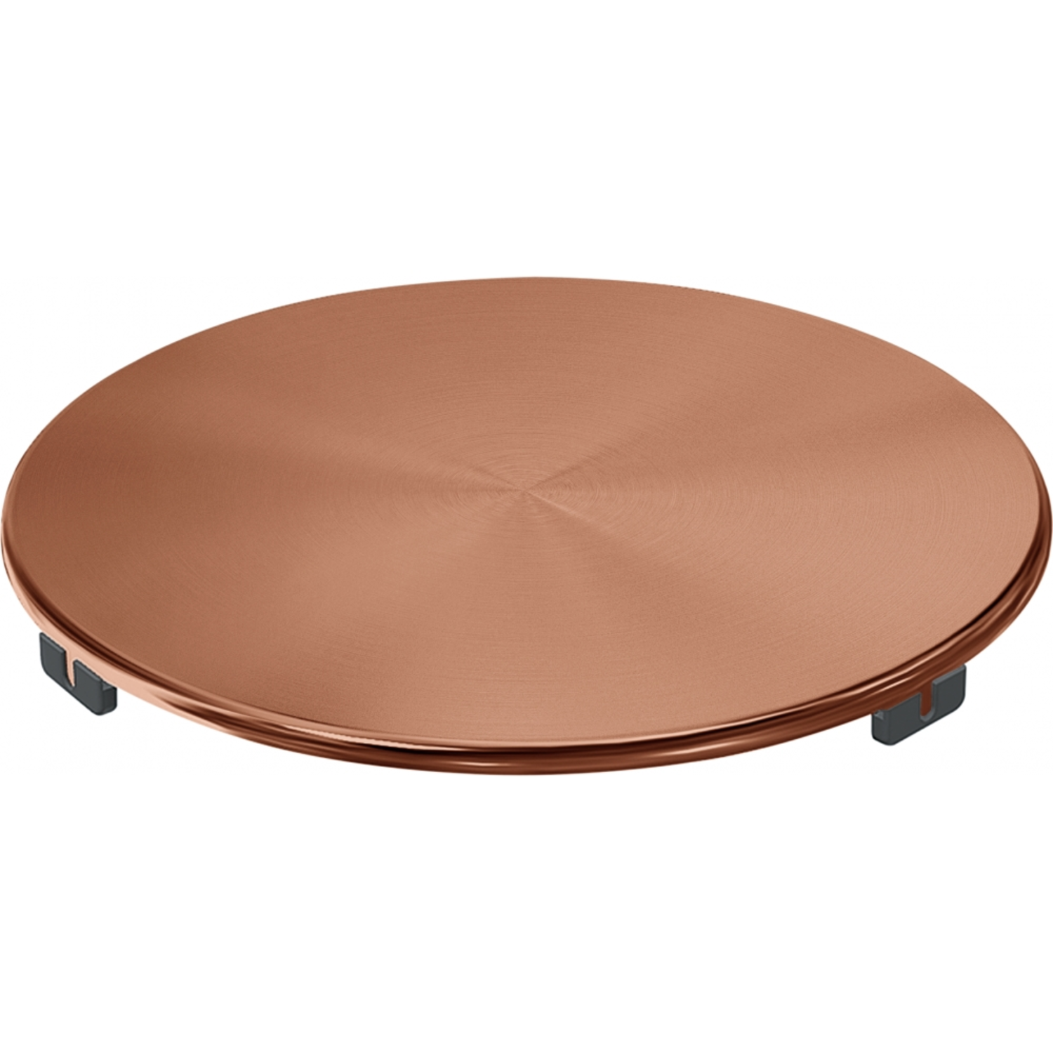 Ventielcover rond, koper