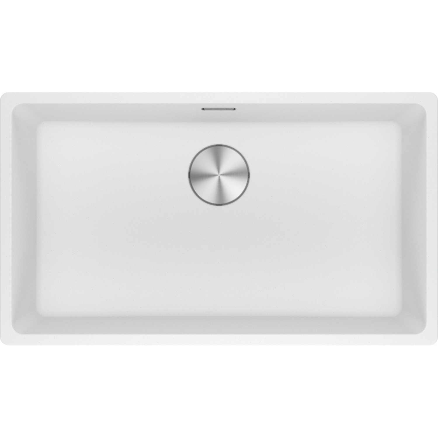 Maris - Onderbouwspoeltafel / 753 x 433 mm / 1 bak / Metaal Wit