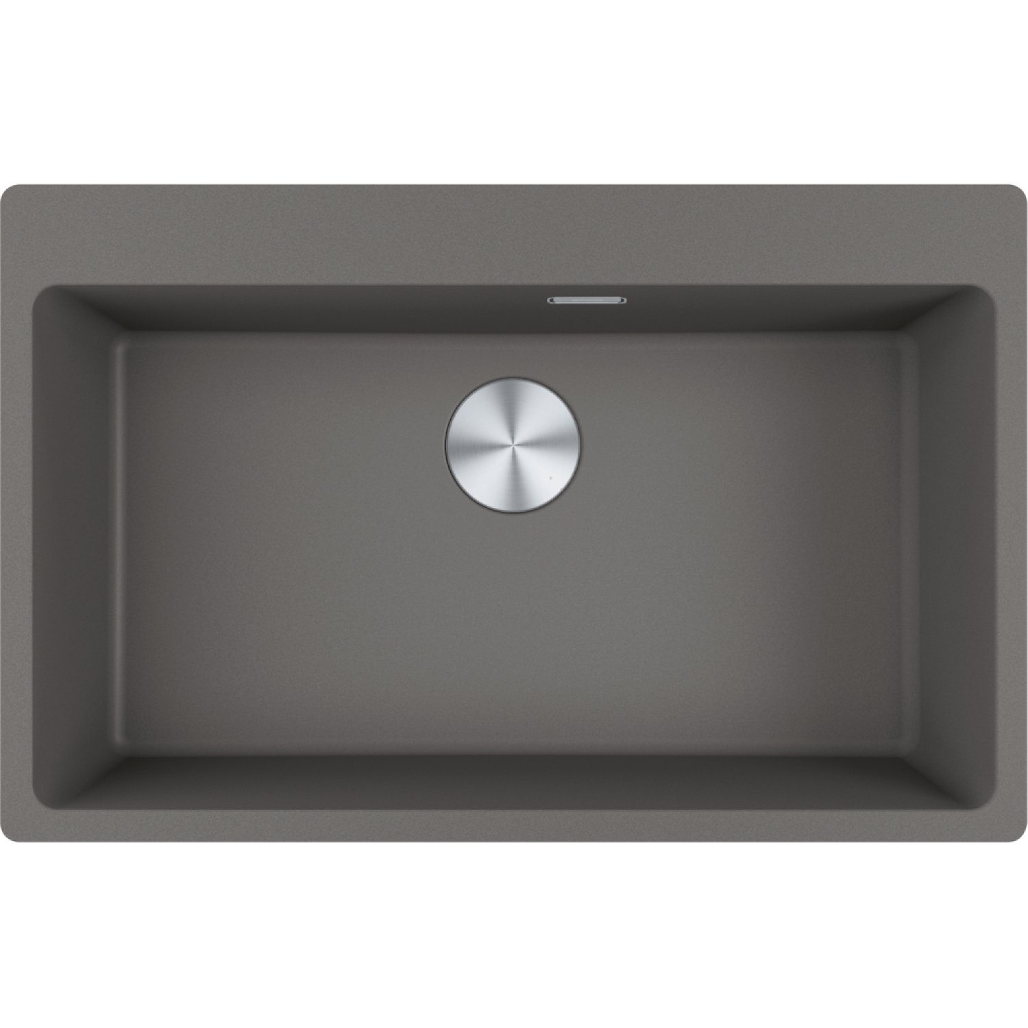 Maris - inbouwspoelbak / 780 x 500 mm / 1 bak / Steengrijs