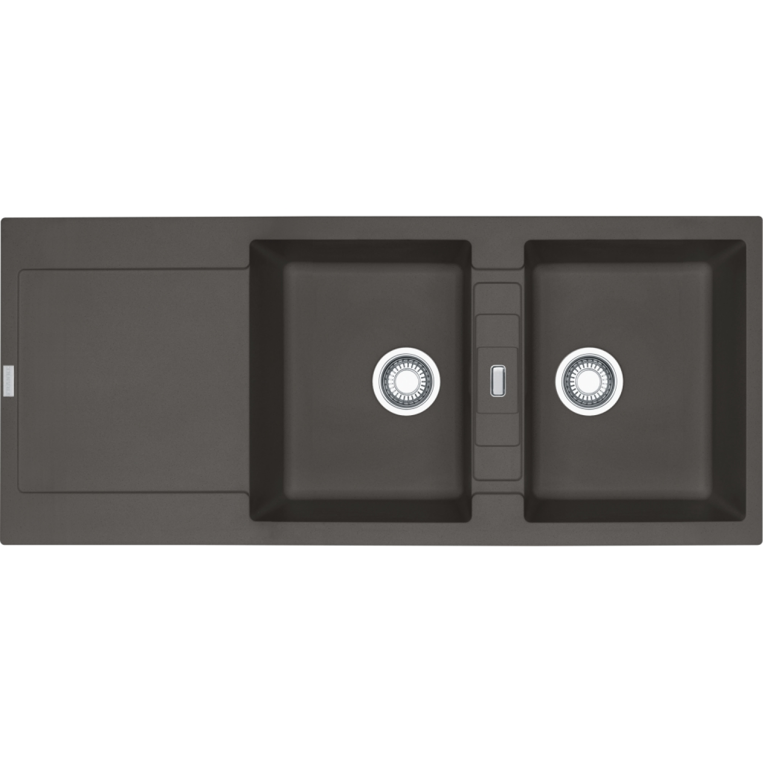 Maris - Evier à encastrer / 1160 x 500 mm / 2 bassins / Gris Ardoise / Réversible