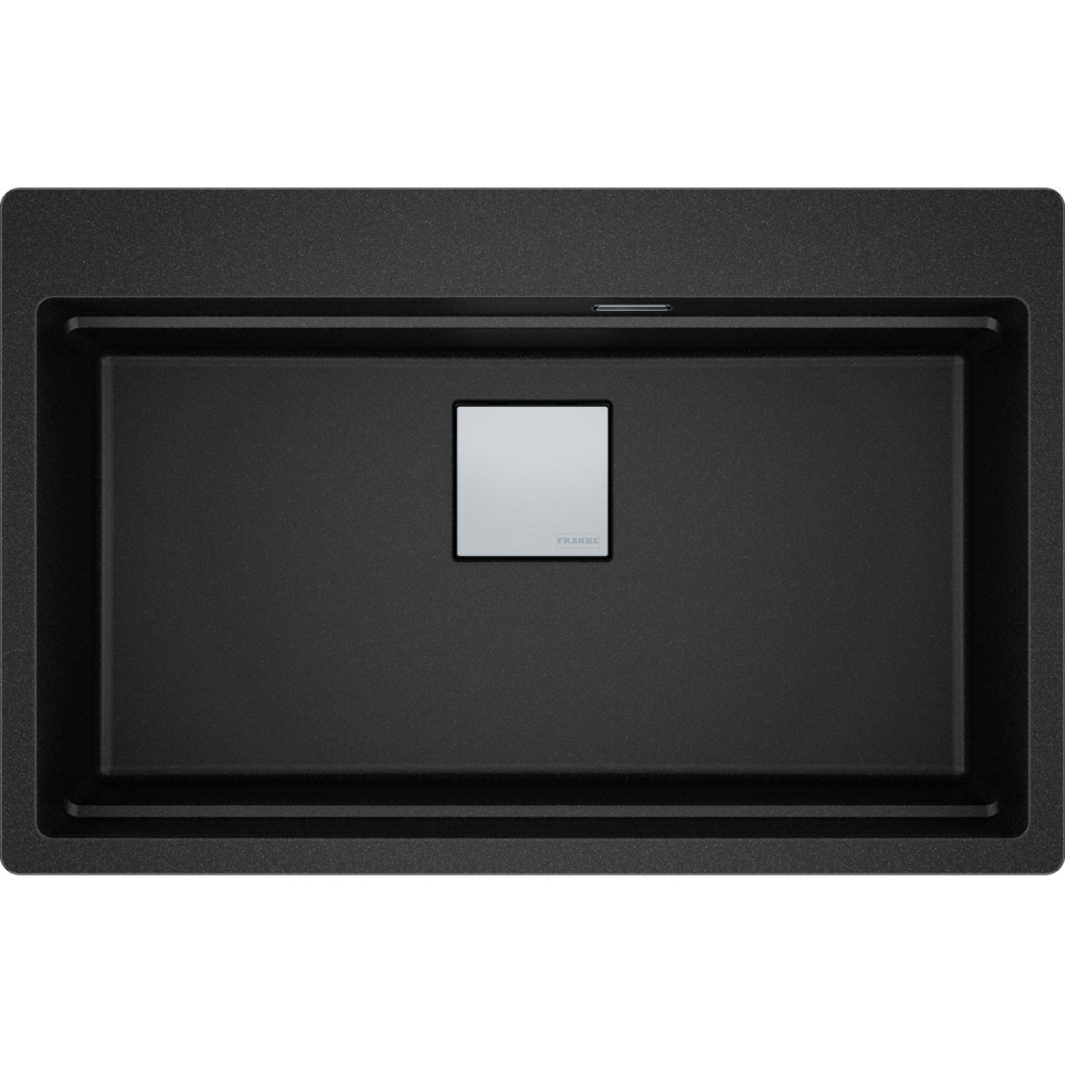 KUBUS 2.0 PRO - Inbouwspoelbak / 1 bak / 734 x 400 x 220 mm / Manuele lediging / Onyx + Set 3 accessoires